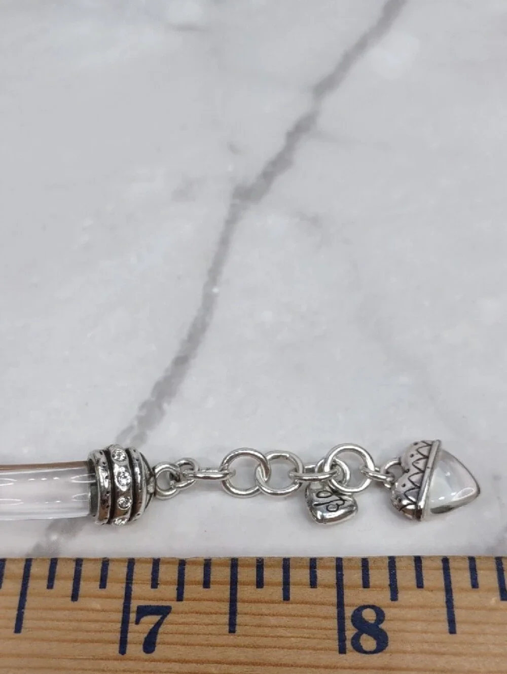Brighton Clear Lucite Bar Bracelet